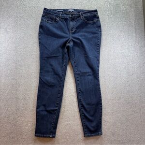 NYDJ Jeans High Rise Skinny 10 Dark Wash MSSD8706 Lift Tuck Stretch Slimming